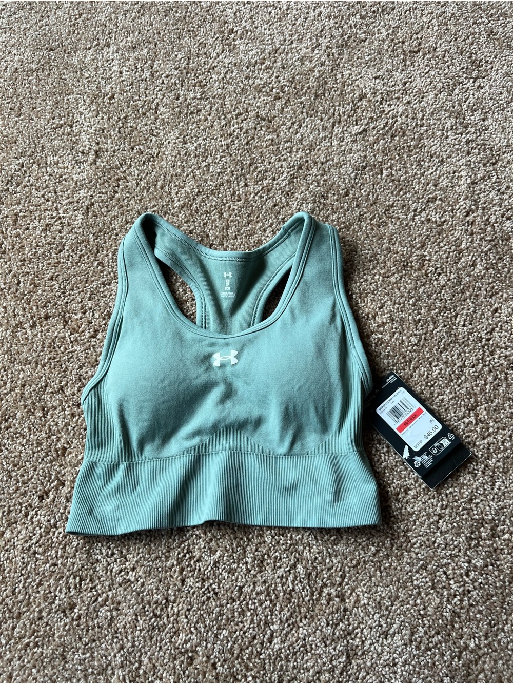 Under Armour Green Vanish Seamless Mid Sports Bra size XS NWT